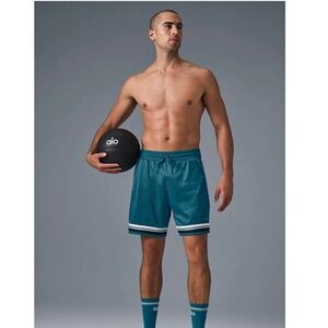 7" Key Mesh Basketball Short - Oceanic Teal